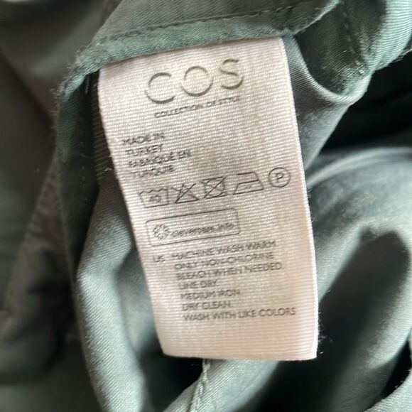 COS Wide Leg Gray Cropped Trousers Sz 6 - Picture 8 of 10